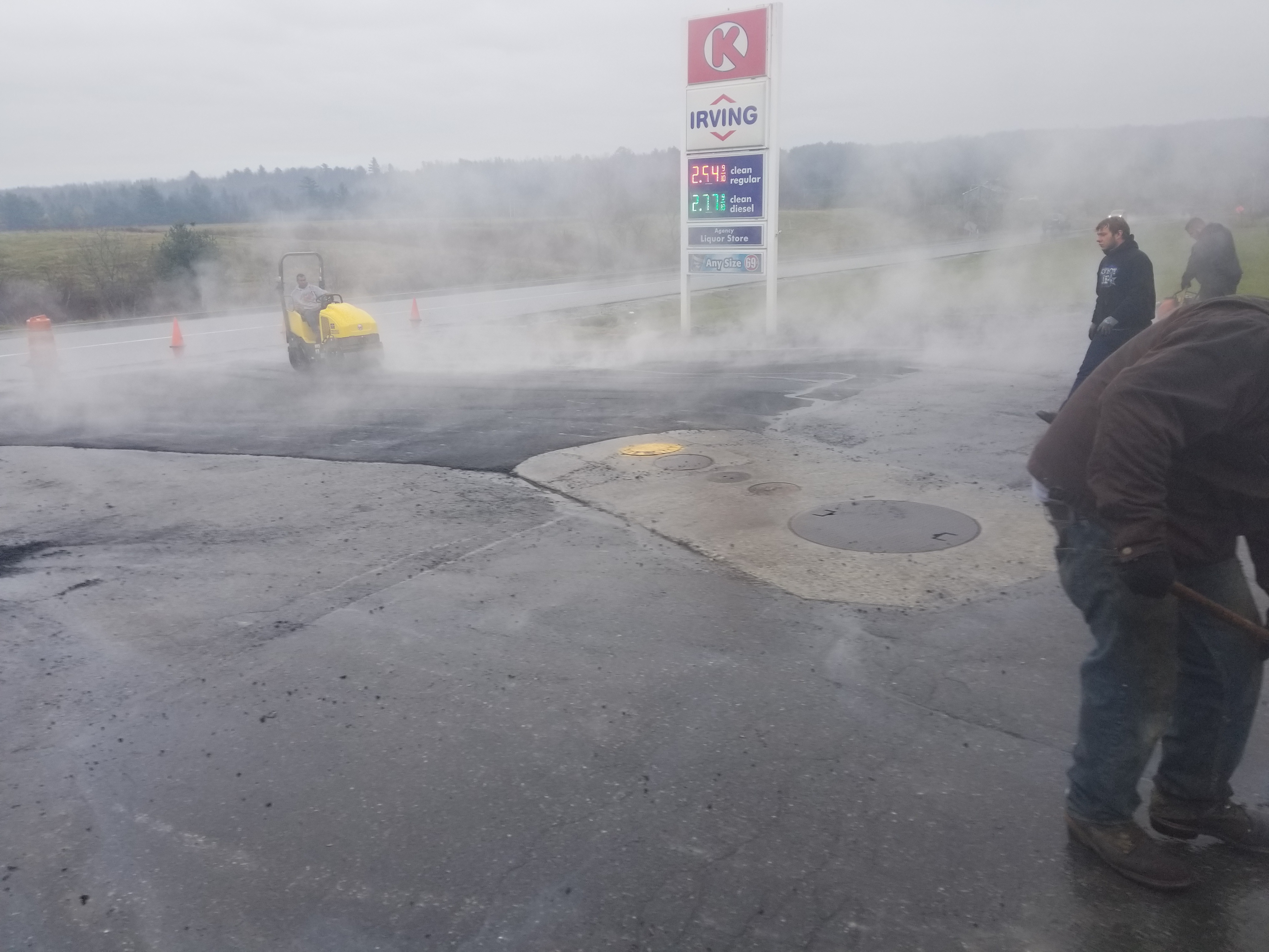 Commercial paving for gas station